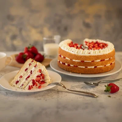 Pastel Fresas con Crema