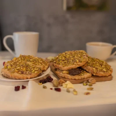 Galleta Pistache en Chihuahua con pistaches troceados artesanales